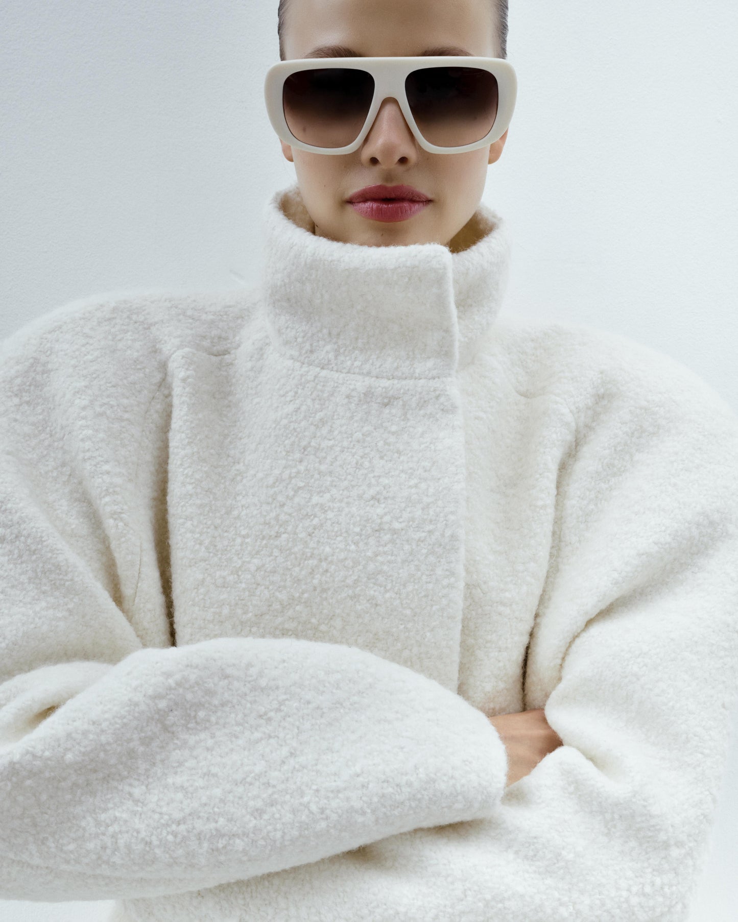 Flat top Noëll sunglasses White